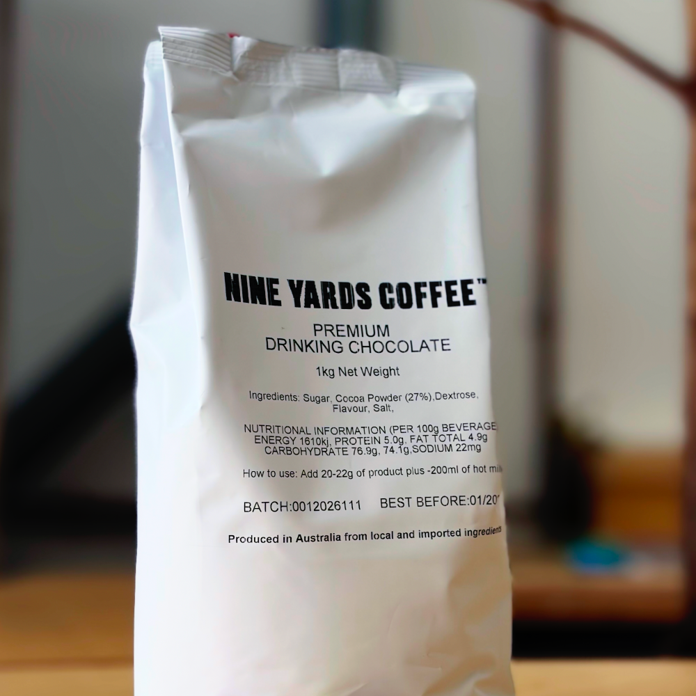 Nine Yards Coffee Drinking Chocolate 1kg